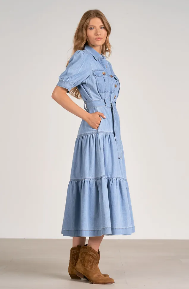 Wyatt Dress -- Denim