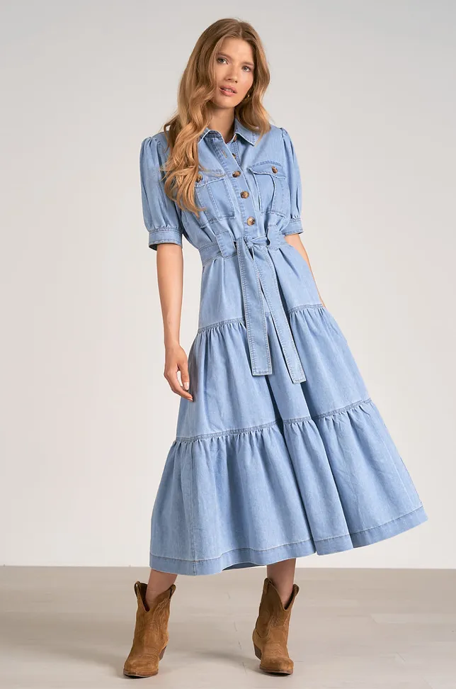 Wyatt Dress -- Denim